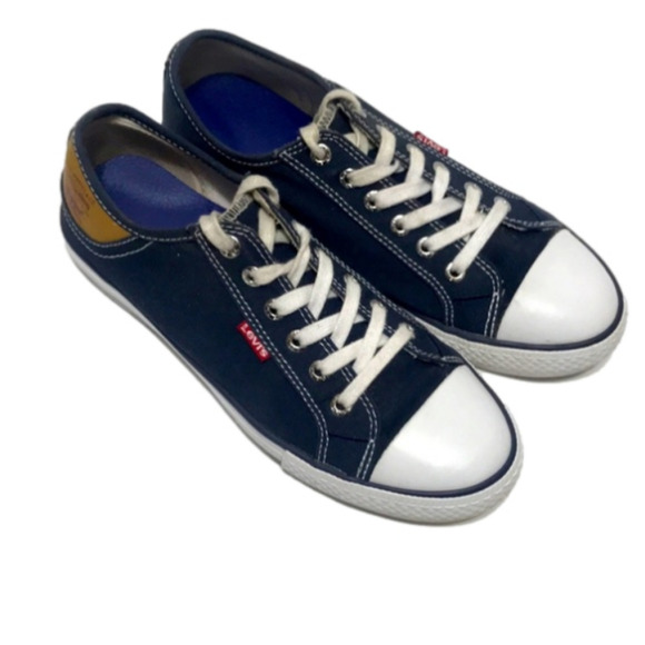 𝅺Levi’s Capellada de Lona Canvas Sneakers Size 7.5 - Picture 1 of 11